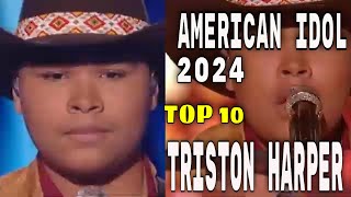 American Idol 2024 TOP 10 Show  Triston Harper Rendition “Beautiful Crazy” a Song by Luke Combs [upl. by Sheila]