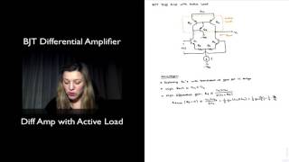 BJT Diff Amp Active Load [upl. by Adliw]