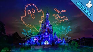 Halloween 2024 Drone Show at Disneyland Paris [upl. by Laddy]