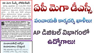 AP పంచాయతీ కార్యదర్శి ఖాళీలు AP Mega dsc notification 2024 ap latest jobs 2024 appsc latest jobs [upl. by Ennovehs82]