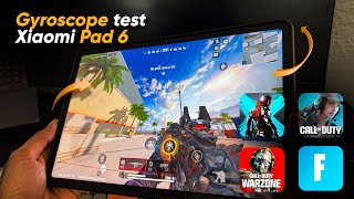 Teste com giroscópio • Cod mobile • Warzone • Blood Strike • Fortnite • Xiaomi Pad 6 [upl. by Tnairb]