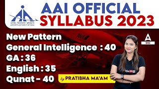 AAI Junior Executive Common Cadre Syllabus 2023  AAI Junior Executive Syllabus 2023 [upl. by Whitebook4]