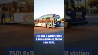 MTA NYC BUS 7501 Bx38  Coop City Blvd amp Bartow Ave nycbus youtubeshorts thebronx busfanning [upl. by Maril]