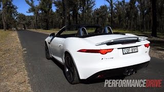 2014 Jaguar FType V6 S 0100kmh amp engine sound [upl. by Akemot]