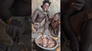 WowBaboon Meals😋Today great day hadzabe Cooking Favorite meal and Eating togetherbushmen culture [upl. by Yanaj]