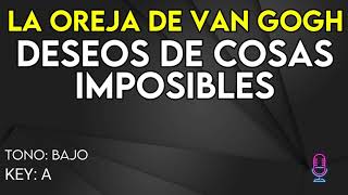 La Oreja De Van Gogh  Deseo De Cosas Imposibles  Karaoke Instrumental  Bajo [upl. by Calysta]