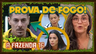 🐔A Fazenda 16 Prova de Fogo Sacha vence irrita Larissa e Luana começa campanha contra ele [upl. by Ylellan417]