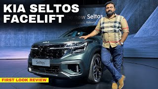 Kia Seltos Facelift 2023  The New Kia Seltos 2023 New Features amp Walkaround  Hani Musthafa [upl. by Moria]