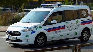 Alarmowo Ambulans Ford Tourneo Connect  dar wielkopolskich myśliwych dla WSPR Poznań [upl. by Nyram]