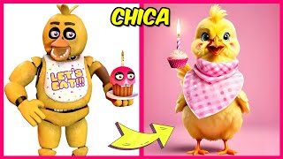 Five Nights at Freddys in Real Life  Guess The Voice Quiz  Favorite Things  Chica [upl. by Verada112]