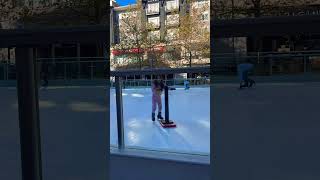 Ice skating🧤⛸️⛷️😅 adanceoffireandice shortvideo cute snowdance [upl. by Annais]