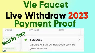 How To Withdraw From Vie Faucet  Vie Faucet Payment Proof  2023  Tab To Learn [upl. by Attenra]