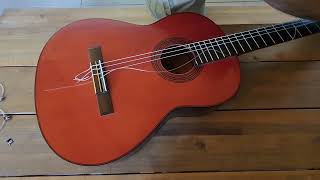 Restringing a 1970s Yamaha G55 Guitar [upl. by Dnomse]