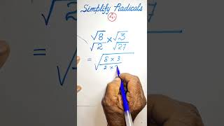 Simplify  Radicals 04 maths mathematics shorts [upl. by Matthaus]