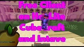 FREE CLIENT on HopLite CubeCraft and Intave [upl. by Assi]