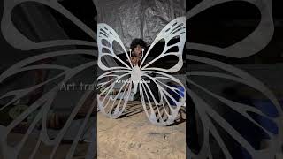 Metal art metalarts butterflyart sculpture sculpturestudio scrapart metalwallart [upl. by Menedez]