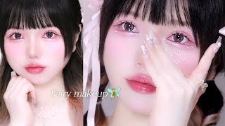 어떻게 사람이 요정 🧚🏻✨｜톡톡하라 윙크 속눈썹｜붙이는 법｜꿀팁 메이크업꿀팁 kbeauty makeup 아이메이크업 [upl. by Merideth]