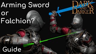 Which is Better Arming Sword or Falchion  Dark and Darker [upl. by Elvin264]