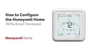 How to Set Up Honeywell Home T6 Pro Smart Thermostat [upl. by Ateekal]