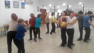 Ejercicios con pelota en parejas [upl. by Aneehsit658]