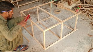 How to make Wooden Bird Cage Making [upl. by Yhtomit]