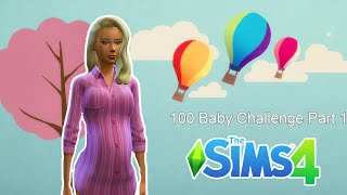 100 baby challenge in the Sims 4 Part 1 [upl. by Aikcin]