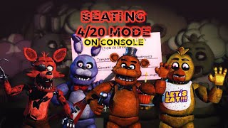 Beating FNaF 420 Mode Console [upl. by Semela]