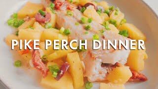 Easy Fried Pike Perch Dinner 2 Ways to Cook Fish Under 30 Minutes the NORMAL and the Quick Way [upl. by Anilec]