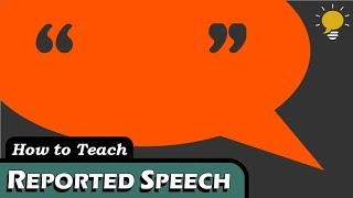 REPORTED SPEECH indirect speech in 3 Steps [upl. by Aelc528]