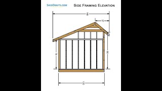 10x20 Saltbox Storage Shed DIY Plans Blueprints [upl. by Lenrow234]