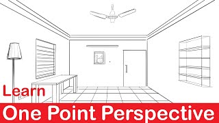 One Point perspective In Detail [upl. by Marcela]