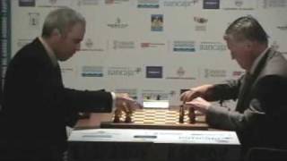 Match Kasparov vs Karpov day 1 20 Valencia 2009 [upl. by Amann]