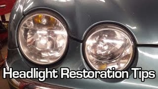 Pro Tips Headlight Lens Restoration [upl. by Kassab]