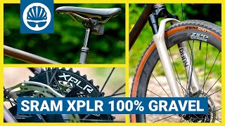 SRAM XPLR  Gravel Suspension Fork  Dropper  NEW Groupset  GRX Killer [upl. by Schiro]