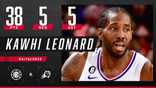 Kawhi Leonard drops NEAR 40PIECE in Clippers Game 1 win over the Phoenix Suns  NBA on ESPN [upl. by Heti]