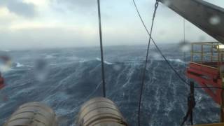 North sea storm from PBLJ floater [upl. by Ahsilav]