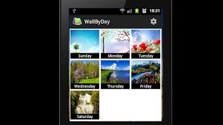 WallByDay Android App to Auto Change Wallpaper by Day [upl. by Suoiradal]