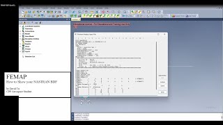 FEMAP BDF DavidTu [upl. by Aillicsirp951]
