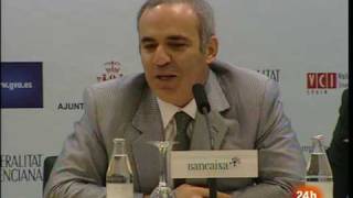 Karpov Kasparov Valencia septiembre 2009 [upl. by Iturk]