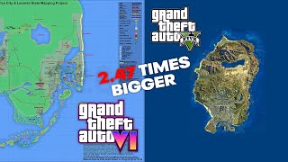 GTA 6 MAP IS NEARLY 25X BIGGER THAN GTA 5 MAP [upl. by Leirrad]