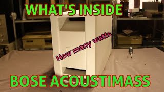 Whats Inside Bose Acoustimass Module  How Many Watts [upl. by Musser]