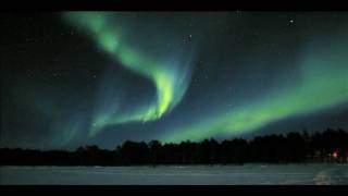 Aurora Borealis Northern Lights in real speed over Moskosel i Sweden [upl. by Annoek]