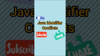 Java Identifier conflicts  subbusofttech shorts reels programminglanguage java instagram [upl. by Anoli475]