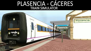 Extremadura en Train Simulator  Plasencia  Cáceres Media Distancia  Renfe 594 TRD [upl. by Cosenza]