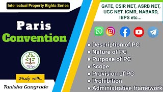 Paris Convention 1883  Intellectual Property Rights  International Convention of IPR by Tanisha [upl. by Eibber]