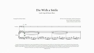 Die With a Smile  Bruno Mars amp Lady Gaga  TROMBONE AND PIANO SHEET MUSIC PDF  Arrangify [upl. by Airetnuhs89]