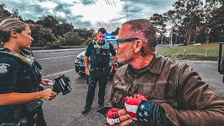 Police come after me on my Freedom MachineHarley Davidson [upl. by Ryhpez880]