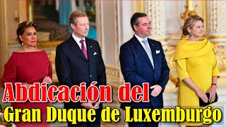 Abdicación del Gran Duque Enrique de Luxemburgo [upl. by Nyad386]