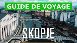 Skopje Macédoine du Nord  Attractions paysages vues lieux  Drone 4k vidéo  Ville de Skopje [upl. by Oetsira]