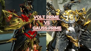 WARFRAME  VOLT PRIME VS GAUSS PRIME  SPEED TEST [upl. by Germaun]